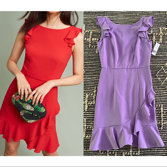 Anthropologie Dresses & Skirts - NWT Anthropologie Lavender Ruffled Dress Sz 4